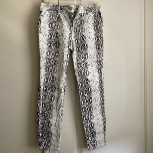 Snake print pants